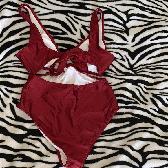 Red one-piece bathing suit - brand new! - Picture 3 of 3